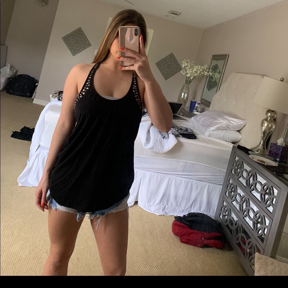 Express black jeweled tank!